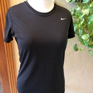 Nike Dri-Fit Black Short-sleeved Athletic Top